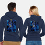 Black Leg Shadow Nebula-Unisex-Zip-Up-Sweatshirt-Astrobot Invention