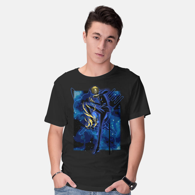 Black Leg Shadow Nebula-Mens-Basic-Tee-Astrobot Invention
