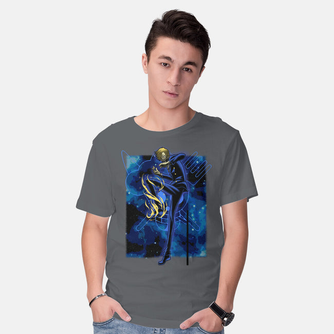 Black Leg Shadow Nebula-Mens-Basic-Tee-Astrobot Invention