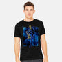 Black Leg Shadow Nebula-Mens-Heavyweight-Tee-Astrobot Invention