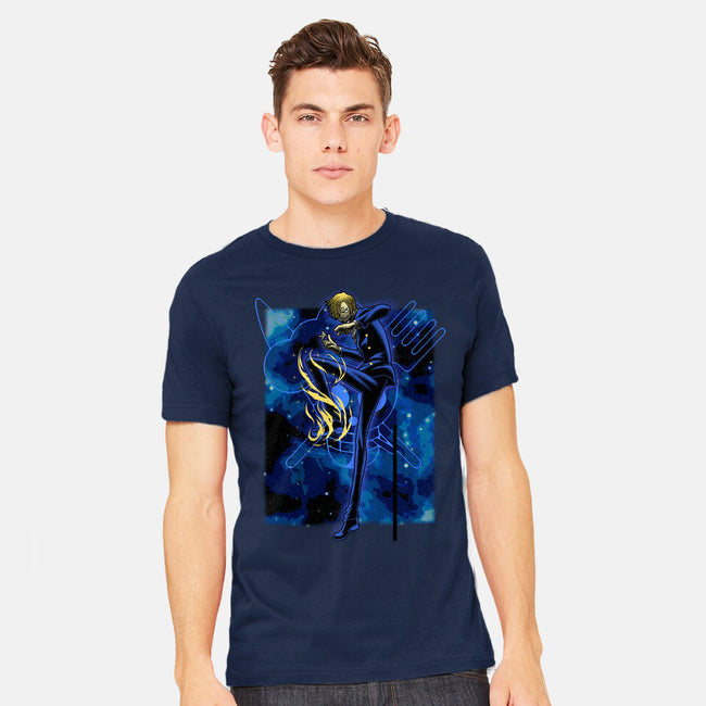 Black Leg Shadow Nebula-Mens-Heavyweight-Tee-Astrobot Invention