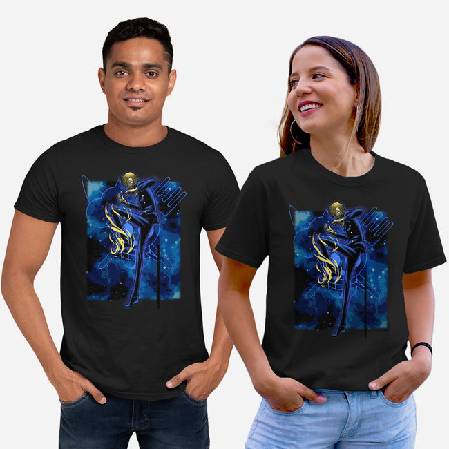 Black Leg Shadow Nebula-Unisex-Basic-Tee-Astrobot Invention