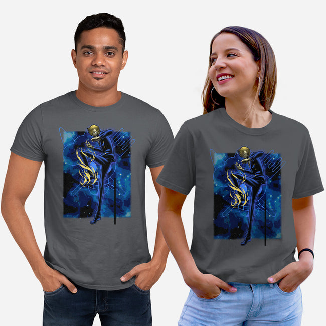 Black Leg Shadow Nebula-Unisex-Basic-Tee-Astrobot Invention