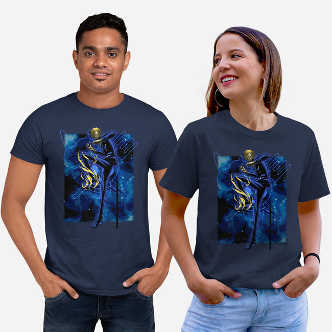 Black Leg Shadow Nebula-Unisex-Basic-Tee-Astrobot Invention