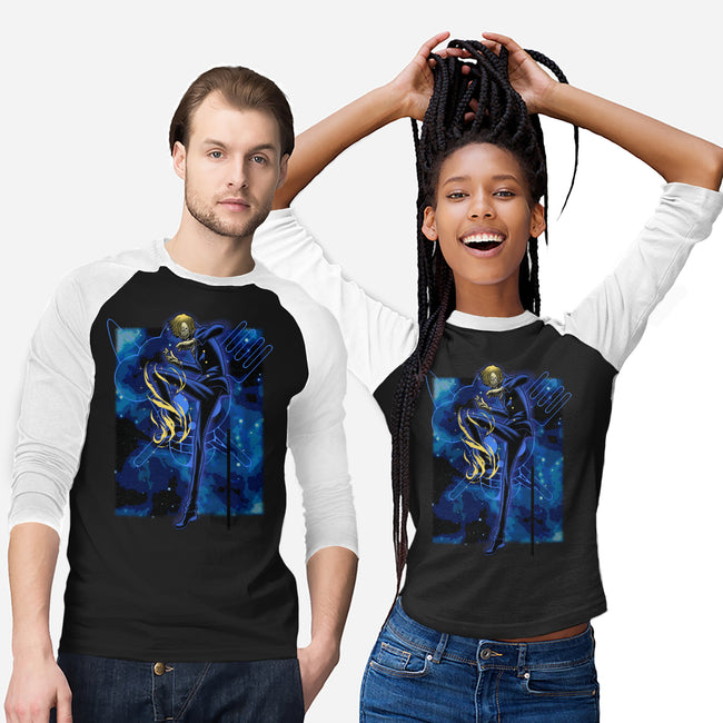 Black Leg Shadow Nebula-Unisex-Baseball-Tee-Astrobot Invention