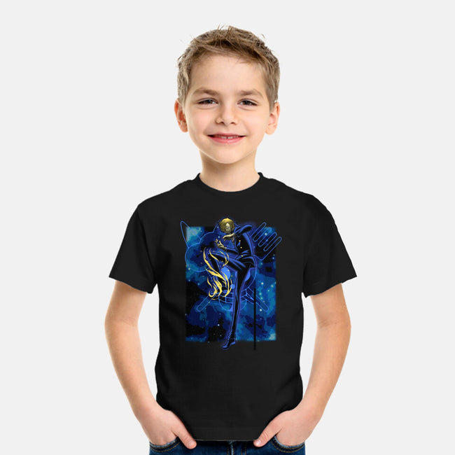 Black Leg Shadow Nebula-Youth-Basic-Tee-Astrobot Invention