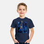 Black Leg Shadow Nebula-Youth-Basic-Tee-Astrobot Invention