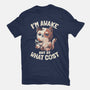I'm Awake But At What Cost-Mens-Basic-Tee-eduely