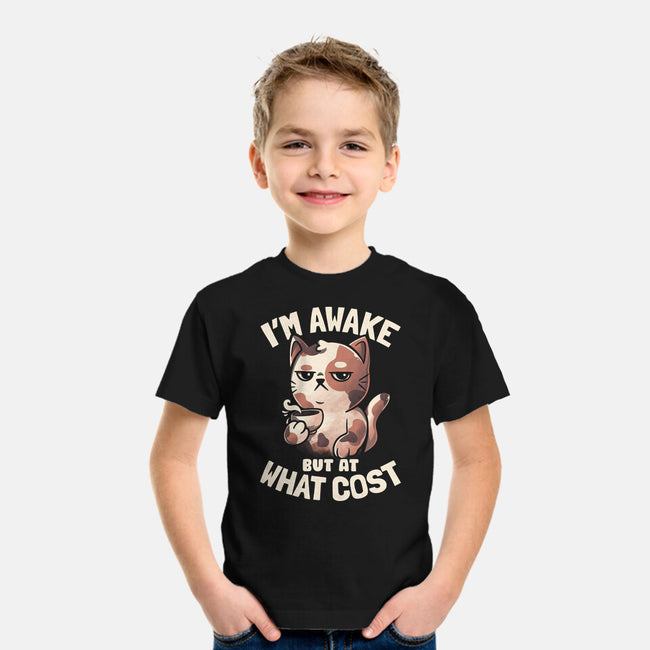 I'm Awake But At What Cost-Youth-Basic-Tee-eduely