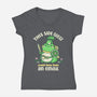 Side Quest Club-Womens-V-Neck-Tee-rocketman_art