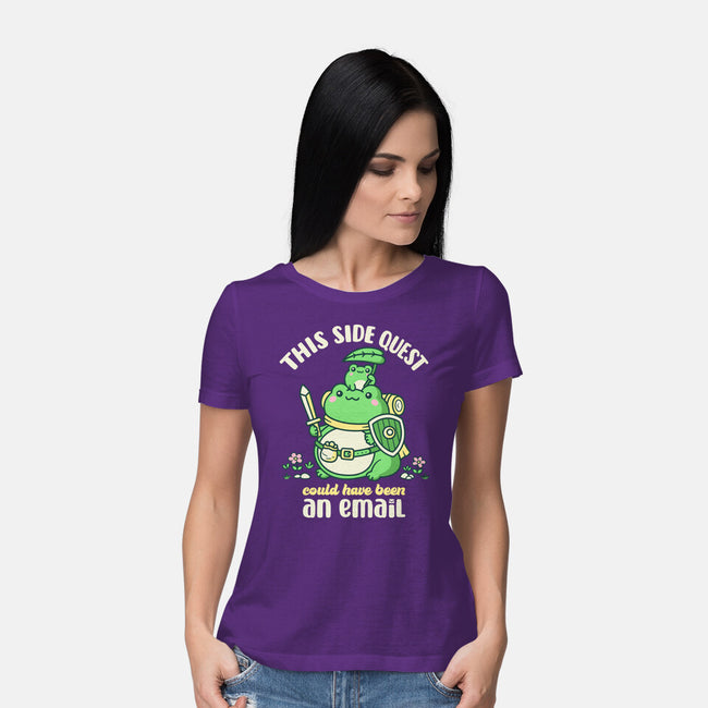 Side Quest Club-Womens-Basic-Tee-rocketman_art