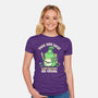 Side Quest Club-Womens-Fitted-Tee-rocketman_art