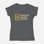 Dungeon Master Society-Womens-V-Neck-Tee-retrodivision