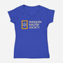 Dungeon Master Society-Womens-V-Neck-Tee-retrodivision