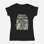 Vaults And Monsters-Womens-V-Neck-Tee-Betmac