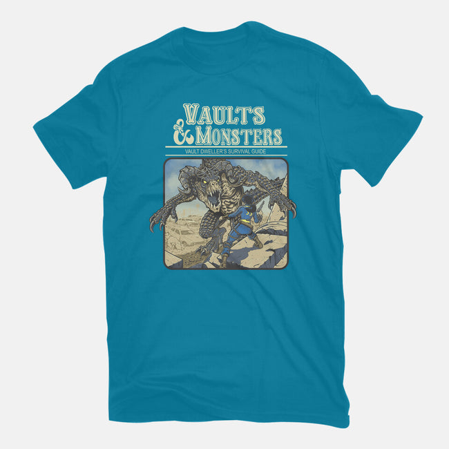 Vaults And Monsters-Mens-Heavyweight-Tee-Betmac