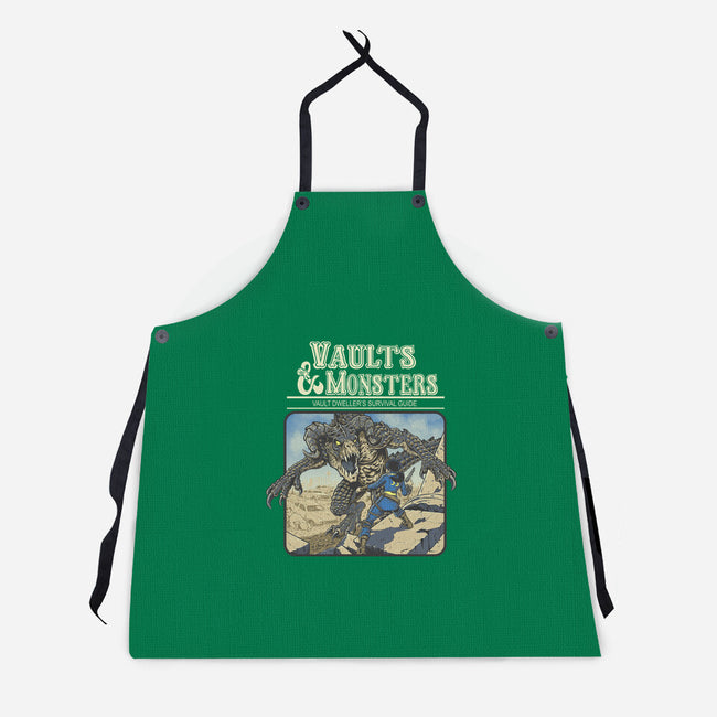 Vaults And Monsters-Unisex-Kitchen-Apron-Betmac