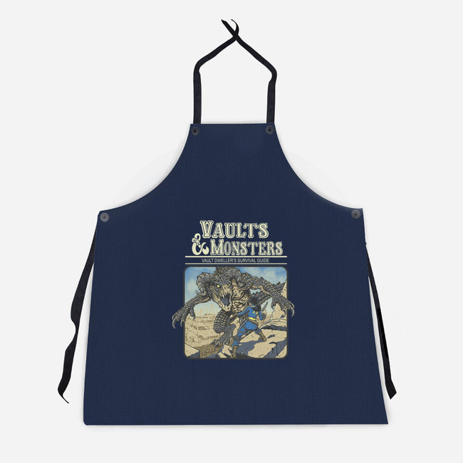 Vaults And Monsters-Unisex-Kitchen-Apron-Betmac
