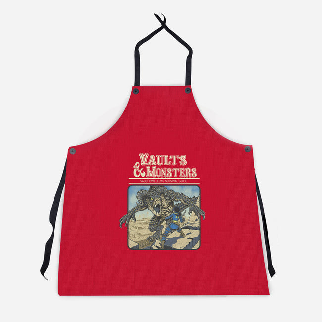 Vaults And Monsters-Unisex-Kitchen-Apron-Betmac
