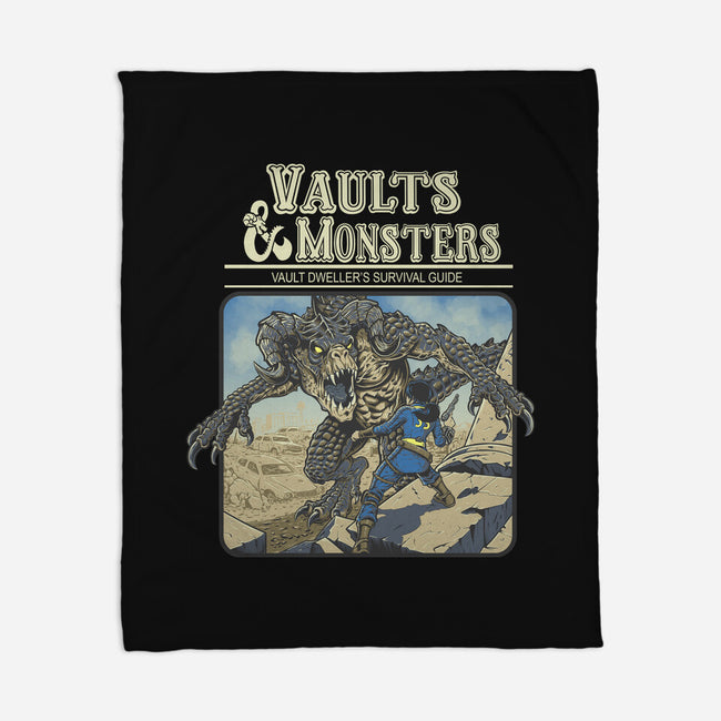 Vaults And Monsters-None-Fleece-Blanket-Betmac