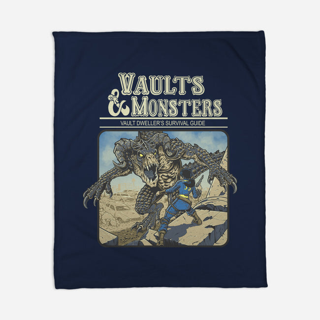 Vaults And Monsters-None-Fleece-Blanket-Betmac