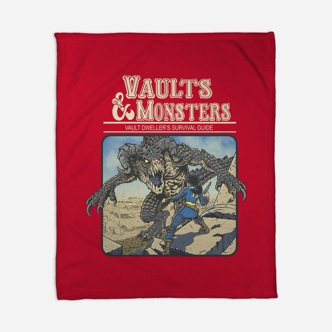 Vaults And Monsters-None-Fleece-Blanket-Betmac