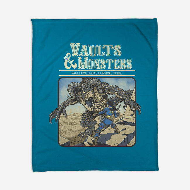 Vaults And Monsters-None-Fleece-Blanket-Betmac