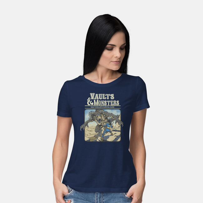 Vaults And Monsters-Womens-Basic-Tee-Betmac