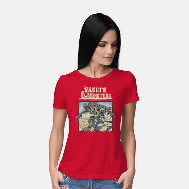 Vaults And Monsters-Womens-Basic-Tee-Betmac