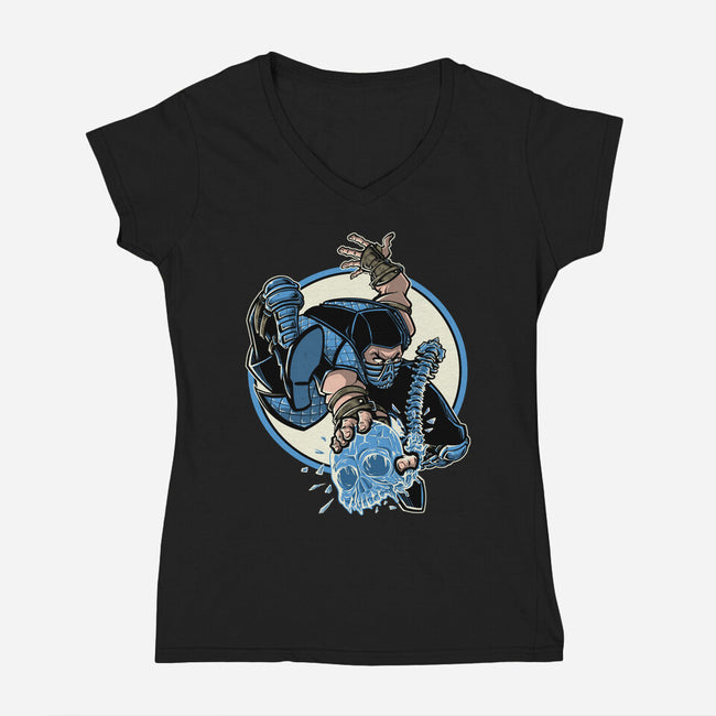 BI Han 300-Womens-V-Neck-Tee-Betmac