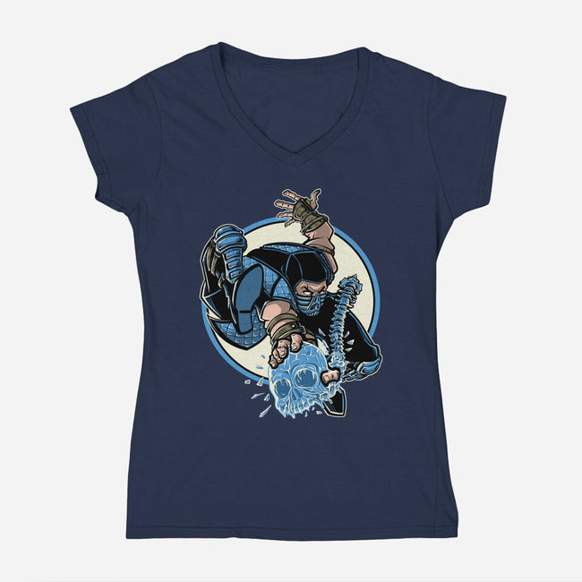 BI Han 300-Womens-V-Neck-Tee-Betmac