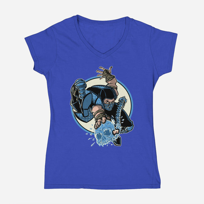 BI Han 300-Womens-V-Neck-Tee-Betmac