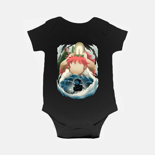 Little Fish Girl-Baby-Basic-Onesie-rmatix