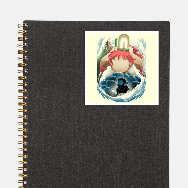 Little Fish Girl-None-Glossy-Sticker-rmatix