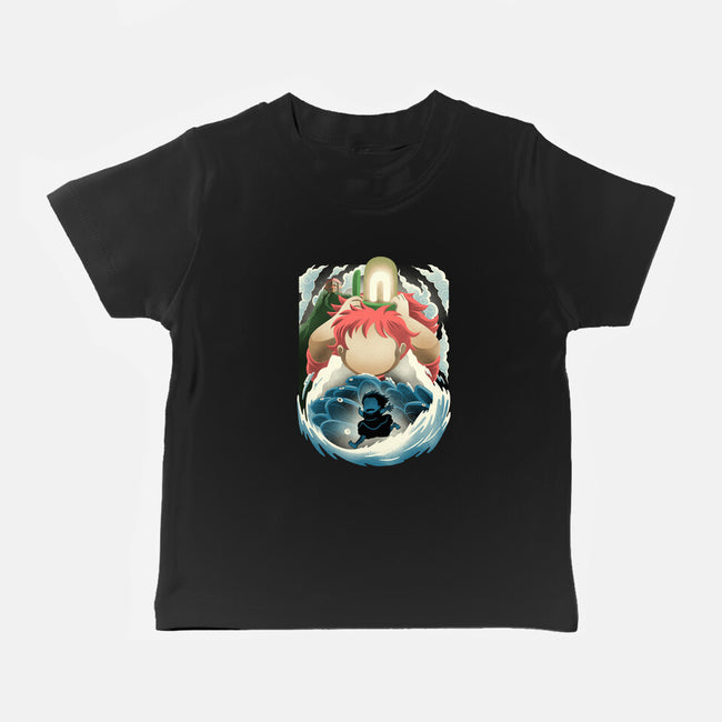 Little Fish Girl-Baby-Basic-Tee-rmatix