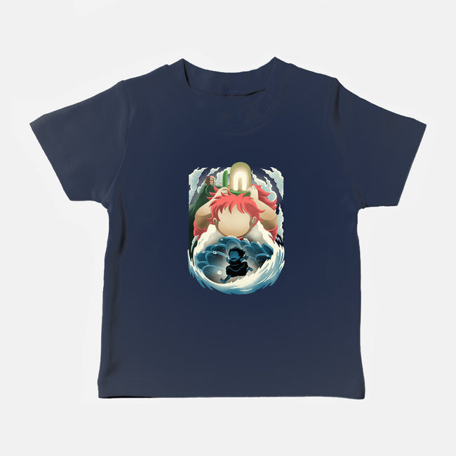 Little Fish Girl-Baby-Basic-Tee-rmatix