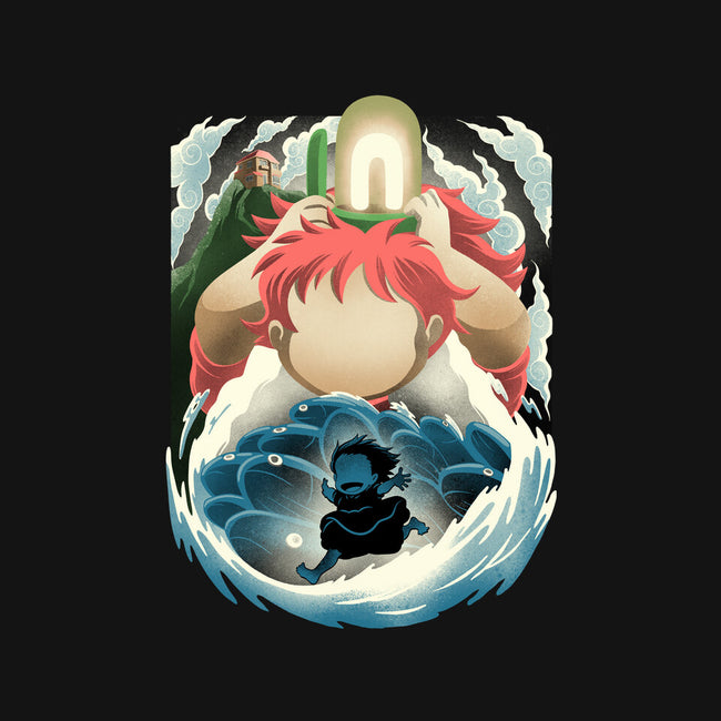 Little Fish Girl-Mens-Heavyweight-Tee-rmatix