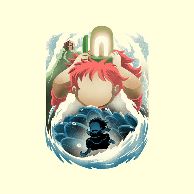 Little Fish Girl-None-Drawstring-Bag-rmatix