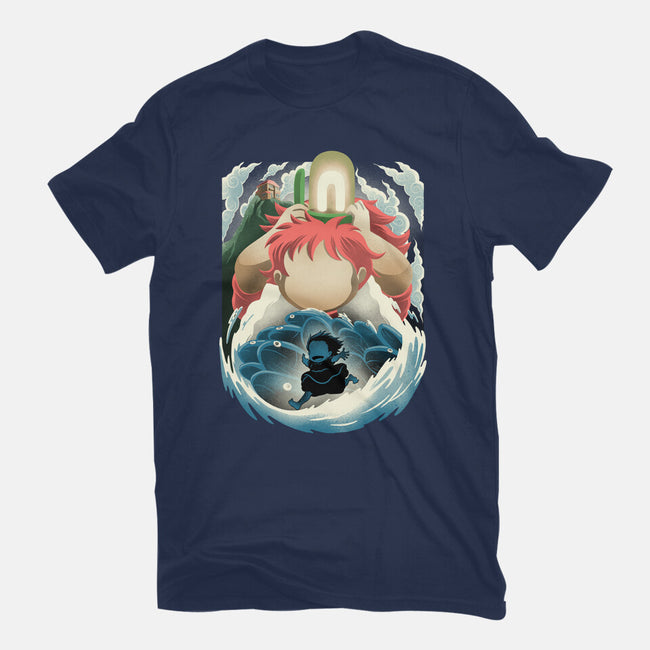 Little Fish Girl-Unisex-Basic-Tee-rmatix