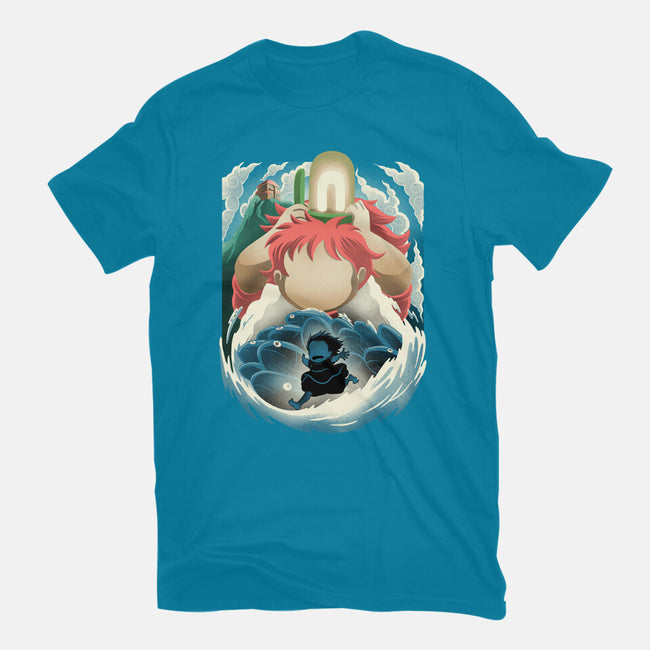 Little Fish Girl-Unisex-Basic-Tee-rmatix