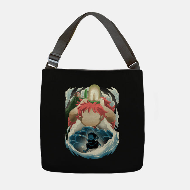 Little Fish Girl-None-Adjustable Tote-Bag-rmatix