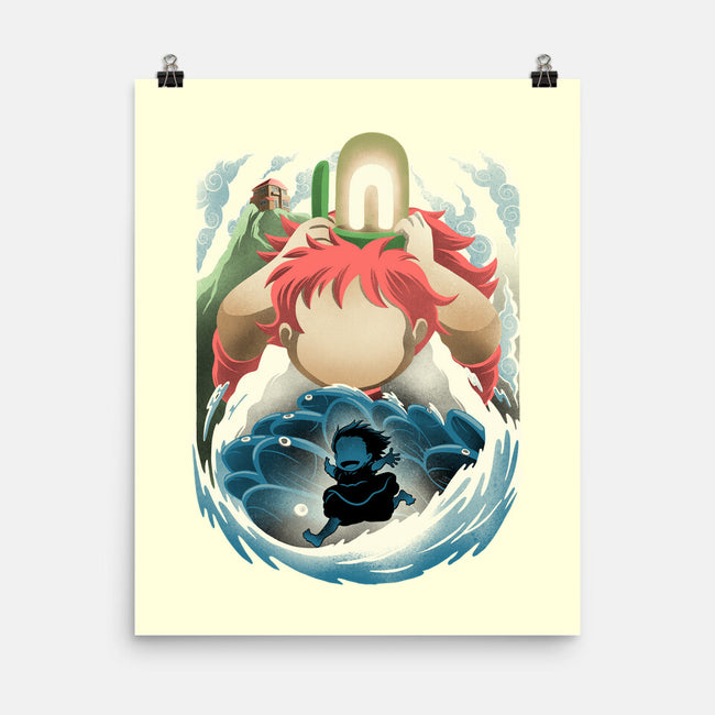 Little Fish Girl-None-Matte-Poster-rmatix