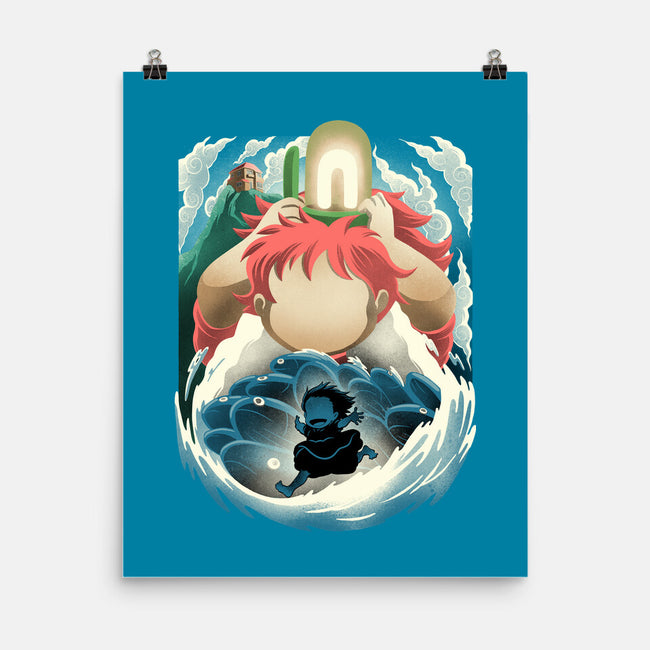 Little Fish Girl-None-Matte-Poster-rmatix