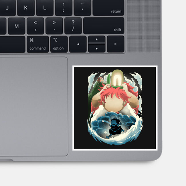 Little Fish Girl-None-Glossy-Sticker-rmatix