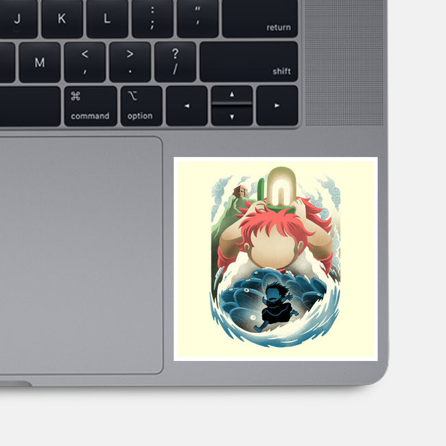 Little Fish Girl-None-Glossy-Sticker-rmatix