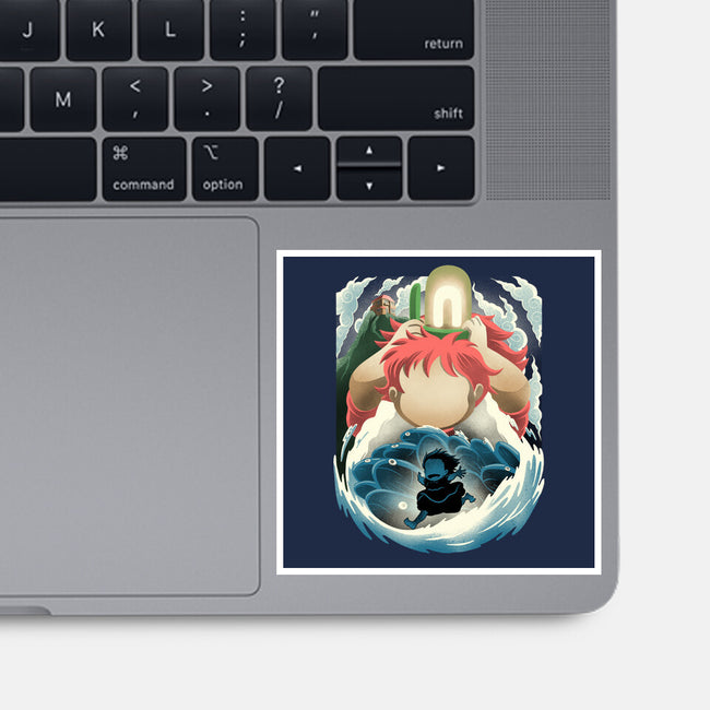 Little Fish Girl-None-Glossy-Sticker-rmatix