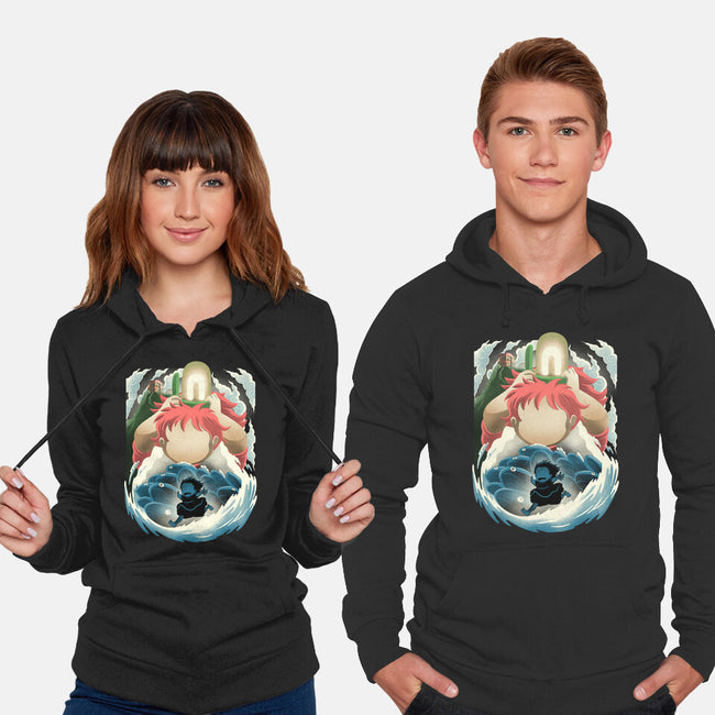 Little Fish Girl-Unisex-Pullover-Sweatshirt-rmatix