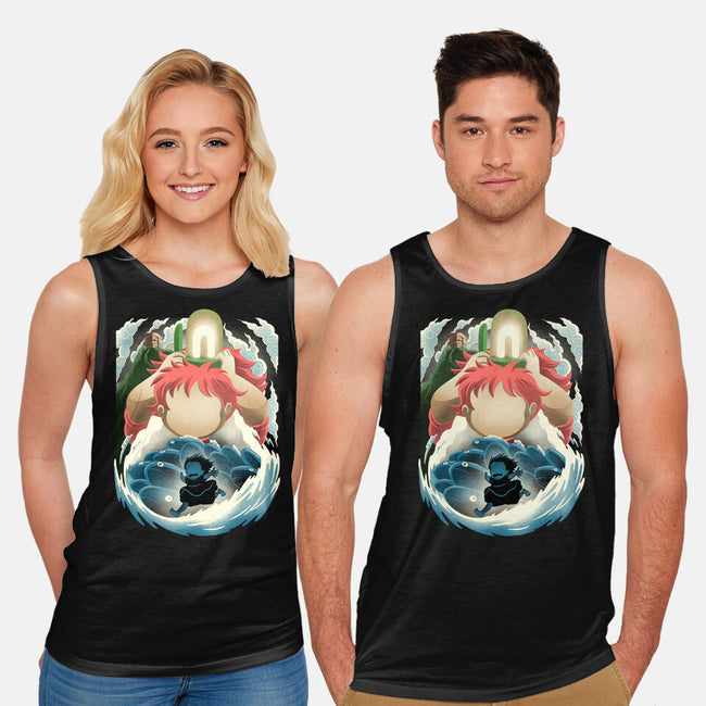Little Fish Girl-Unisex-Basic-Tank-rmatix