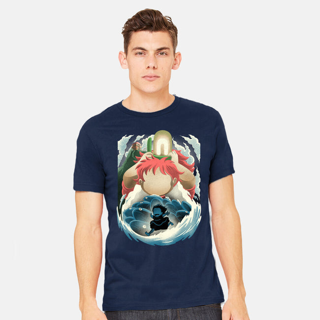 Little Fish Girl-Mens-Heavyweight-Tee-rmatix