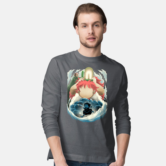 Little Fish Girl-Mens-Long Sleeved-Tee-rmatix